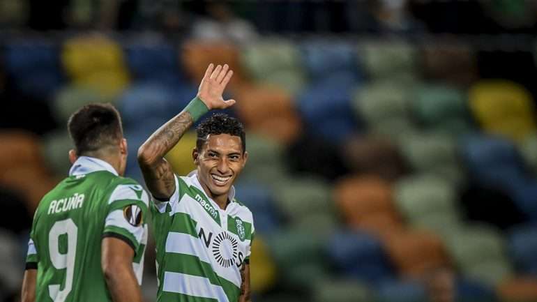 Raphinha desbloqueou o marcador contra o Qarabag, tal como tinha acontecido frente ao Marítimo