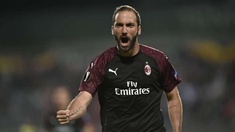 Higuain salvou o AC Milan de entrar na Liga Europa com o pé esquerdo em casa do estreante Dudelange