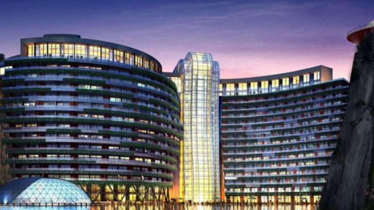 Vista exterior do novo hotel InterContinental Shanghai Wonderland. Fonte: https://www.elmundo.es/viajes/hoteles/2018/10/17/5bb1fc6fe2704e282d8b4678.html