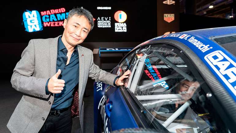 Kazunori Yamauchi, o histórico criador da série "Gran Turismo" esteve presente em Madrid para assistir à Final Europeia.