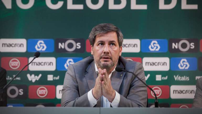 Bruno de Carvalho quando ainda era presidente do Sporting Clube de Portugal