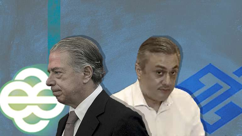 Ricardo Salgado, ex-presidente do Banco Espírito Santo, e Allan Simões Toledo, ex-vice-presidente do Banco do Brasil