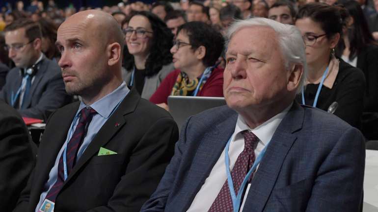 "Líderes do mundo, vocês têm de liderar. A continuação da civilização e do mundo natural, do qual nós dependemos, está nas vossas mãos", concluiu Attenborough na sua apresentação.