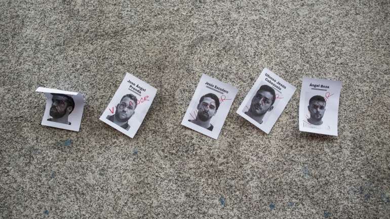 José Ángel Prenda, Alfonso Cabezuelo, Antonio Manuel Guerrero, Jesús Escudero y Ángel Boza são os elementos de La Manada