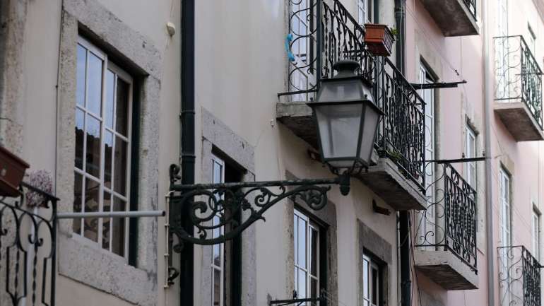 Prédios na zona do Bairro Alto em Lisboa.