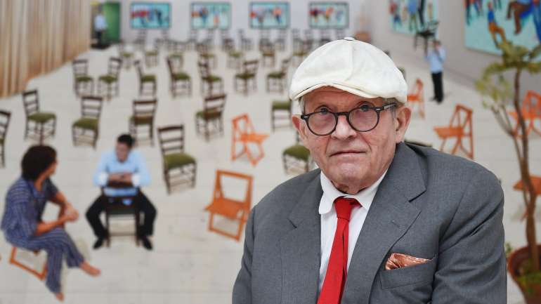 A obra “Portrait of an Artist (Pool with Two Figures)”, do pintor britânico David Hockney, foi vendida por 90 milhões de dólares -- o valor mais alto alguma vez alcançado por uma obra de um artista vivo