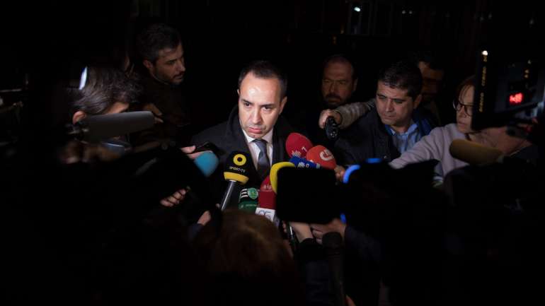 António Salvador criticou de forma aberta a arbitragem de Manuel Oliveira, apontando vários lances na segunda parte