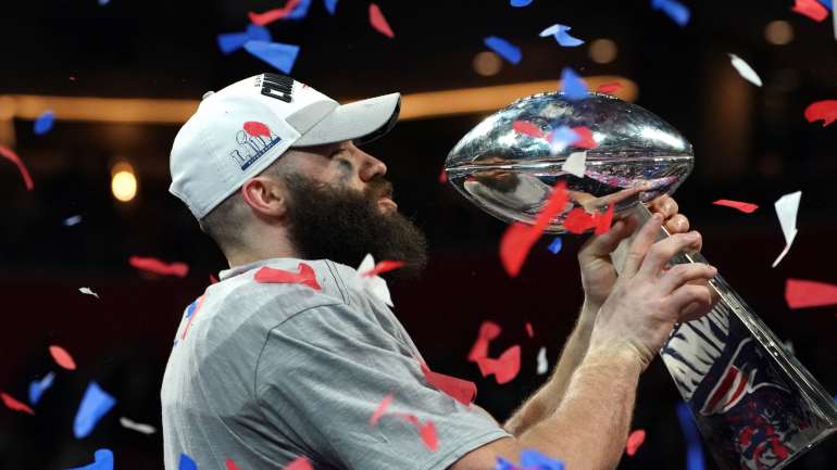 Julian Edelman foi apenas o terceiro jogador dos Patriots a ganhar o troféu de MVP depois de Tom Brady (quatro) e Deion Branch