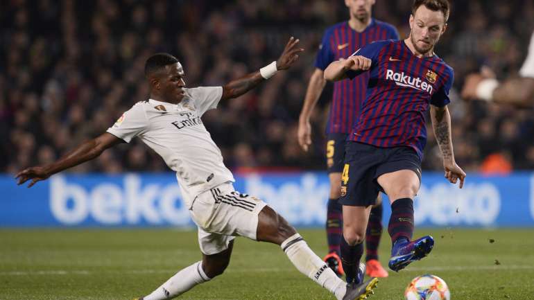 Vinícius Júnior foi o elemento em evidência do Real Madrid durante a primeira parte