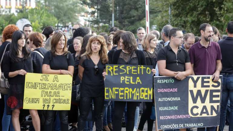 Entrou em vigor sexta-feira, 8 de fevereiro, a requisição civil do governo para os enfermeiros
