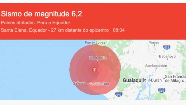 A cidade de Santa Helena foi a que mais sentiu o terramoto