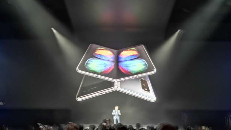 O Galaxy Fold foi divulgado em São Francisco, na Califórnia, em fevereiro