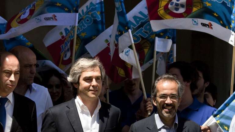 Nuno Melo (CDS) e Paulo Rangel (PSD) fizeram campanha juntos nas europeias de 2014