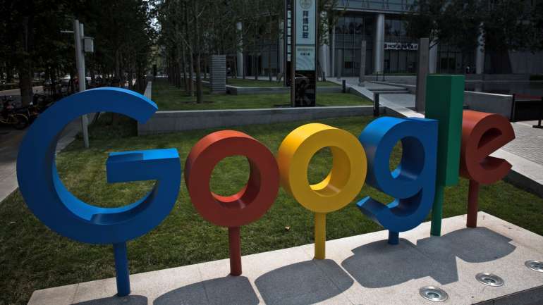 O símbolo da Google nos escritório de Pequim, na China