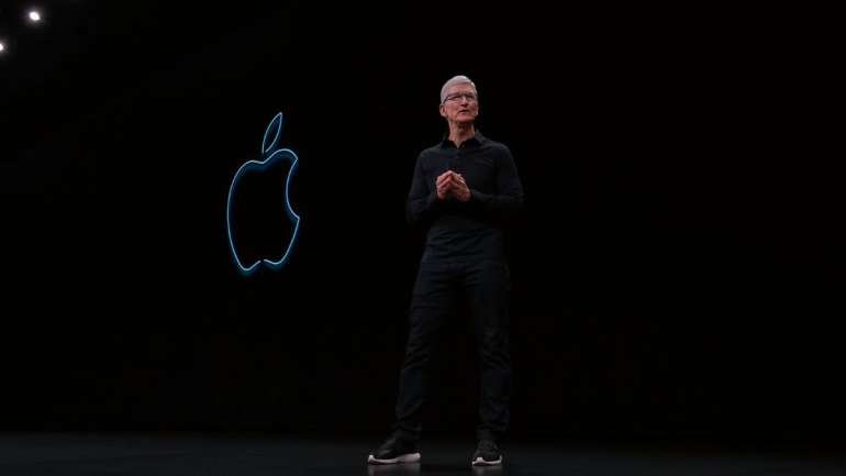 Tim Cook na apresentação em São José, na Califórnia, do WWDC 2019