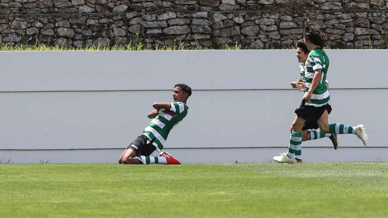 Youssef Chermiti foi o melhor marcador do Sporting na fase final, acabando com dois golos na receção ao Tondela