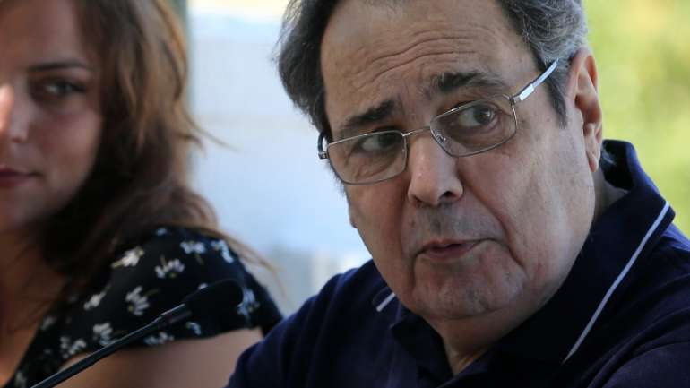 Rúben de Carvalho durante a apresentação do programa da 40ª edição Festa do Avante