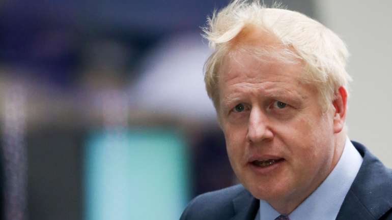 Boris Johnson na chegada aos estúdios da BBC para o debate