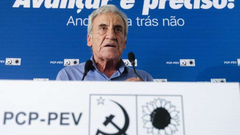 Jerónimo de Sousa falava durante um almoço da CDU, na freguesia de Carreço, em Viana do Castelo