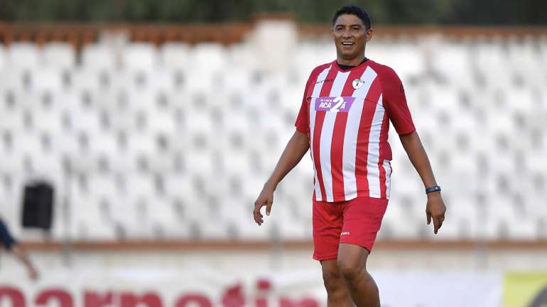Mário Jardel, de 45 anos, ainda joga nos veteranos do Ferroviário e esteve recentemente num jogo solidário organizado por Marius Niculae