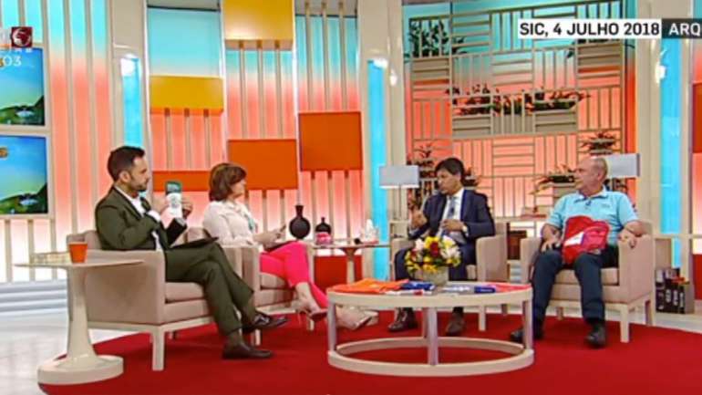 José Artur Neves no programa Queridas Manhãs no início de julho de 2018 na qual apresentou o Kit "Aldeia Segura"