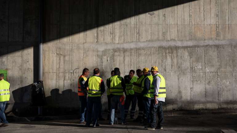 A greve dos motoristas de matérias perigosas teve início na segunda-feira