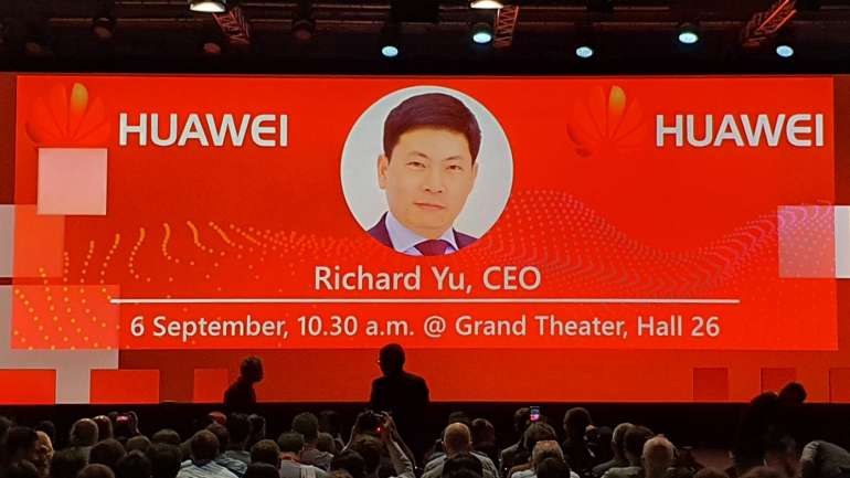 Richard Yu é o presidente executivo da Huawei Consumer BG, a parte da Huawei responsável pela eletrónica de consumo como smartphones. Foi o primeiro orador na IFA