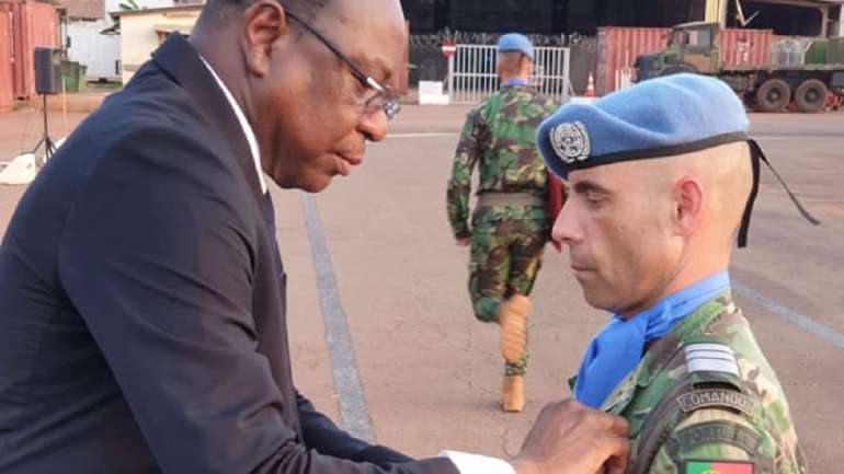 A cerimónia foi presidida pelo Embaixador Mankeur Ndiaye