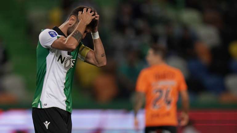 Bruno Fernandes marcou o golo dos leões contra o Rio Ave