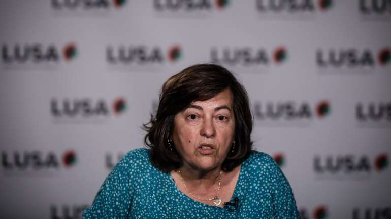 A cabeça de lista do PCTP/MRPP pelo distrito de Lisboa, Maria Cidália Guerreiro