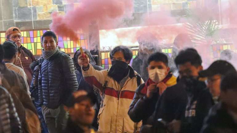 Os manifestantes consideram que houve fraude eleitoral a favor de Evo Morales