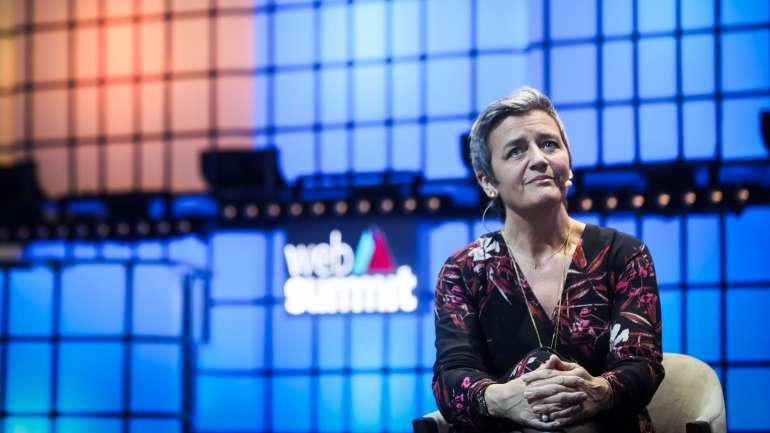 Margrethe Vestager é a comissária europeia para a Concorrência e tem vindo à Web Summit desde 2017