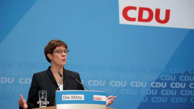 A liderança de Annegret Kramp-Karrenbauer à frente da CDU não será posta em causa