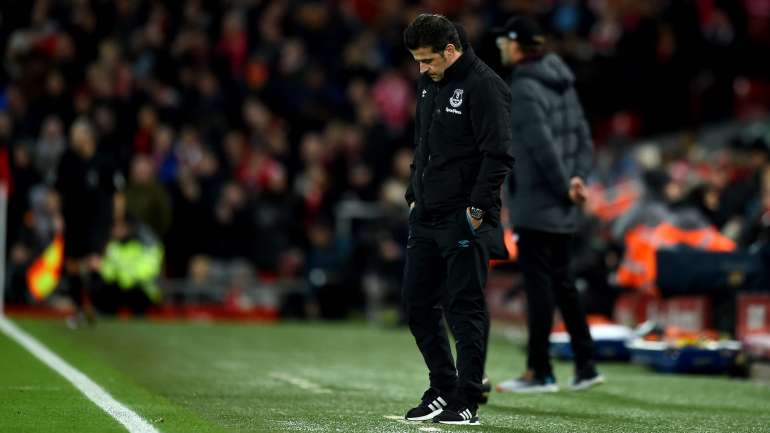 Marco Silva teve um primeiro ano positivo pelo Everton mas ocupa agora os lugares de descida à 15.ª jornada da Premier League