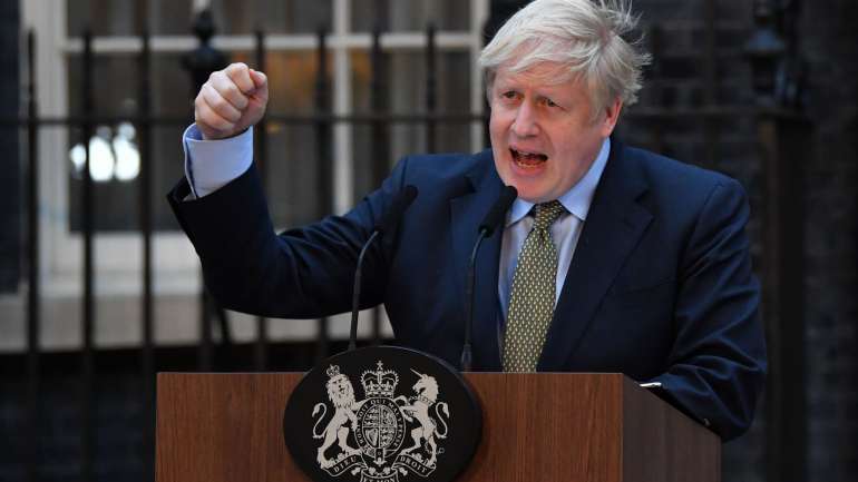 O primeiro discurso de Boris Johnson, após a vitória nas eleições, à porta do número 10 Downing Street