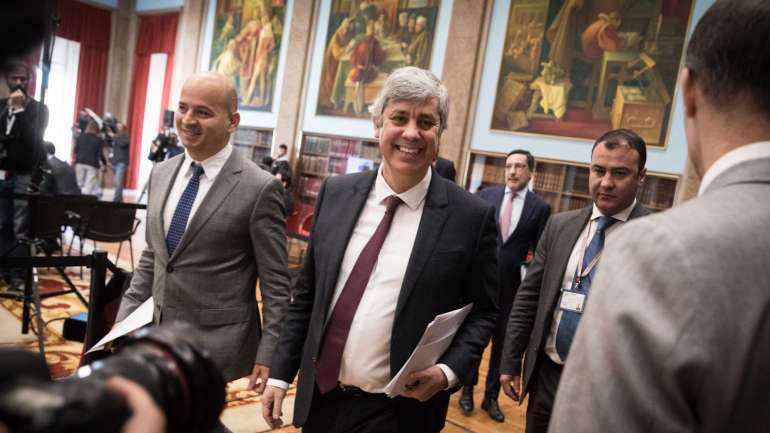 Mário Centeno na conferência de imprensa de apresentação do Orçamento do Estado para 2020