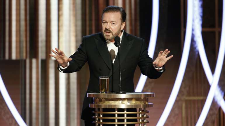 “Doem dinheiro para a Austrália, embebedem-se e… desapareçam!”, disse Ricky Gervais no fim