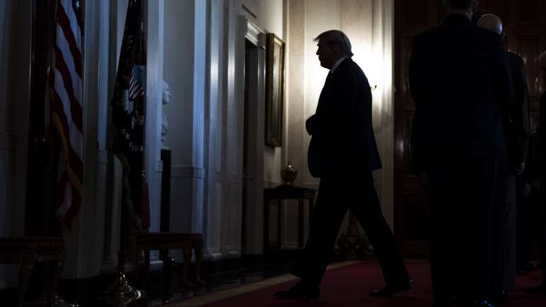 Donald Trump falou já por volta das 11h30 (16h30 em Lisboa) para anunciar novas sanções económicas ao Irão