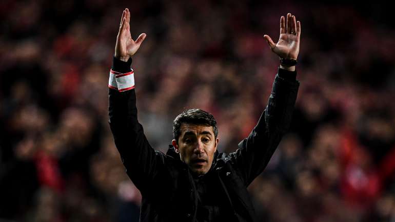 O treinador encarnado está há um ano no comando técnico encarnado