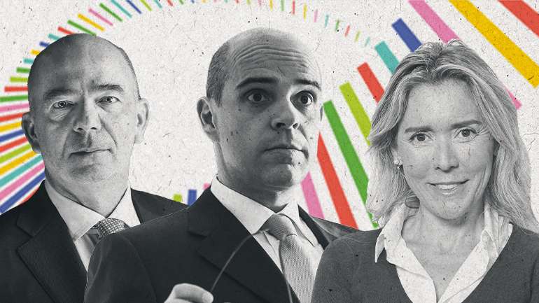 Da esquerda para a direita: Jorge Brito Pereira (chairman da NOS), Mário Leite da Silva e Paula Oliveira (ambos administradores não-executivos). Renunciaram agora aos cargos na empresa.