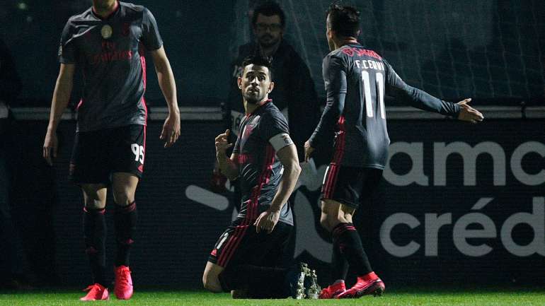 O argentino assistiu o português para o único golo do Benfica na partida