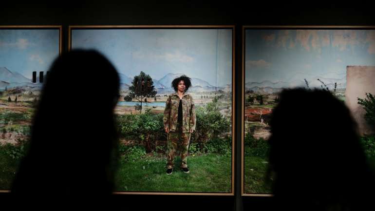 A exposição “Contos de Lisboa” da artista plástica Mónica de Miranda está em exibição no Arquivo Municipal de Lisboa / TIAGO PETINGA/LUSA