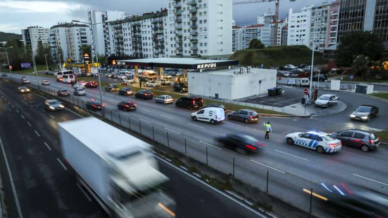 O acidente ocorreu na semana passada na Segunda Circular, uma das vias mais movimentadas de Lisboa