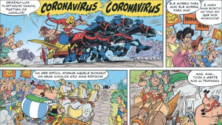 Na história, "Coronavírus" era o nome de um vilão que trabalhava para os romanos