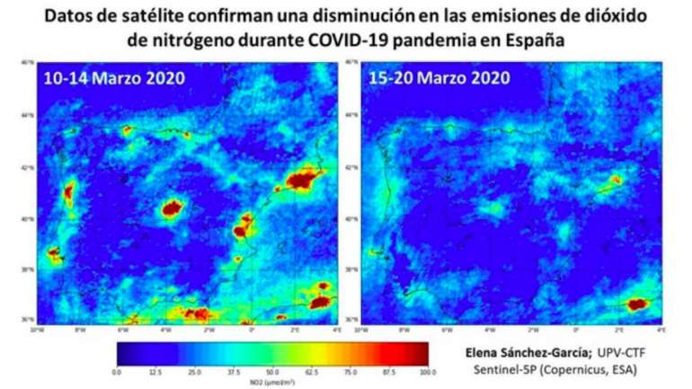 Apesar de os focos de poluição nas grandes cidades ainda serem vísiveis, é notória a diminuição da contaminação do ar