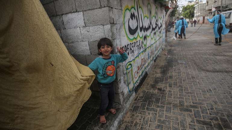 Este foi o primeiro confronto registado no enclave palestiniano em pleno surto do novo coronavírus