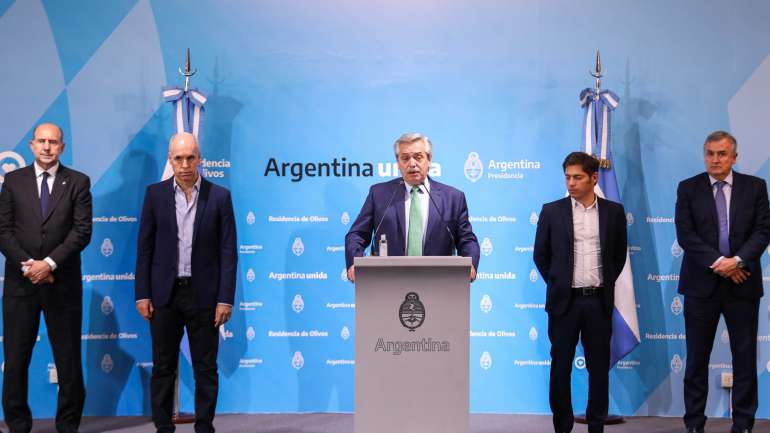 Depois de ter o aval sanitário, Alberto Fernández procurou o consenso político com todos os governadores para estender por mais 11 dias o isolamento total
