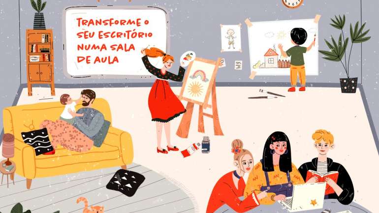 Com as escolas encerradas há semanas, tem sido um desafio estar com as crianças em casa - e fazer da casa também escola