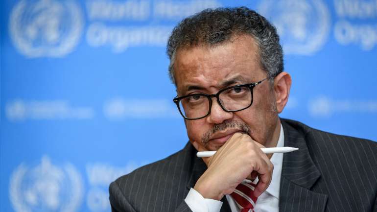 Tedros Adhanom Ghebreyesus falava em conferência de imprensa na sede da organização, em Genebra (FABRICE COFFRINI/AFP via Getty Images)