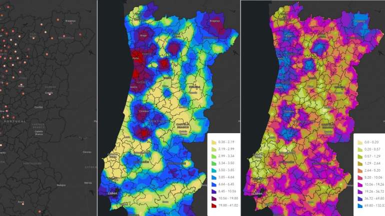 Os mapas que mostram os lugares de maiores risco